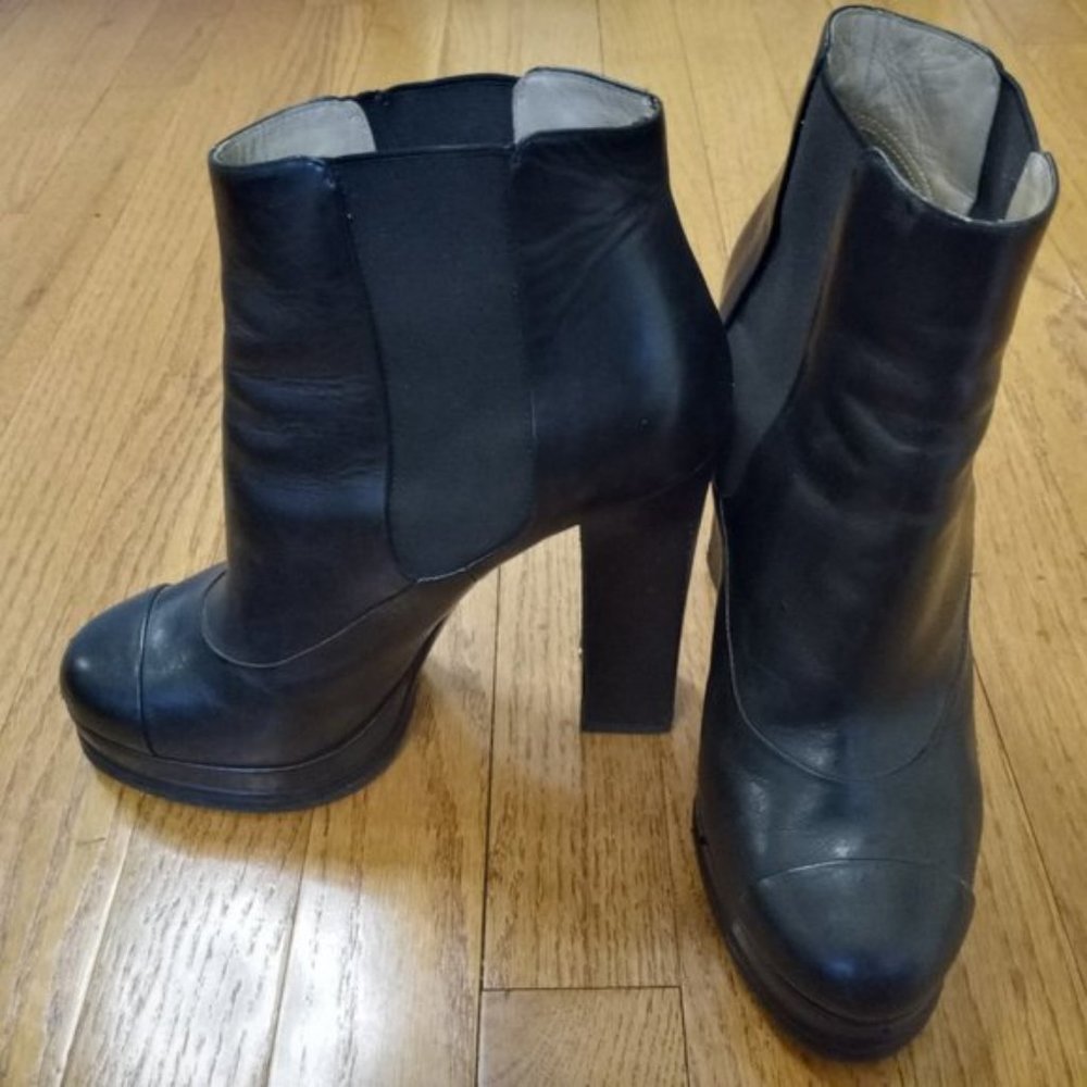 Chanel Ankle Boot Black Size 39.5